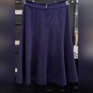 Coldwater Creek Deep Blue A-Line Skirt